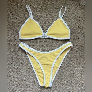 Wilo The Label Butter Yellow 3 Piece Bikini Set